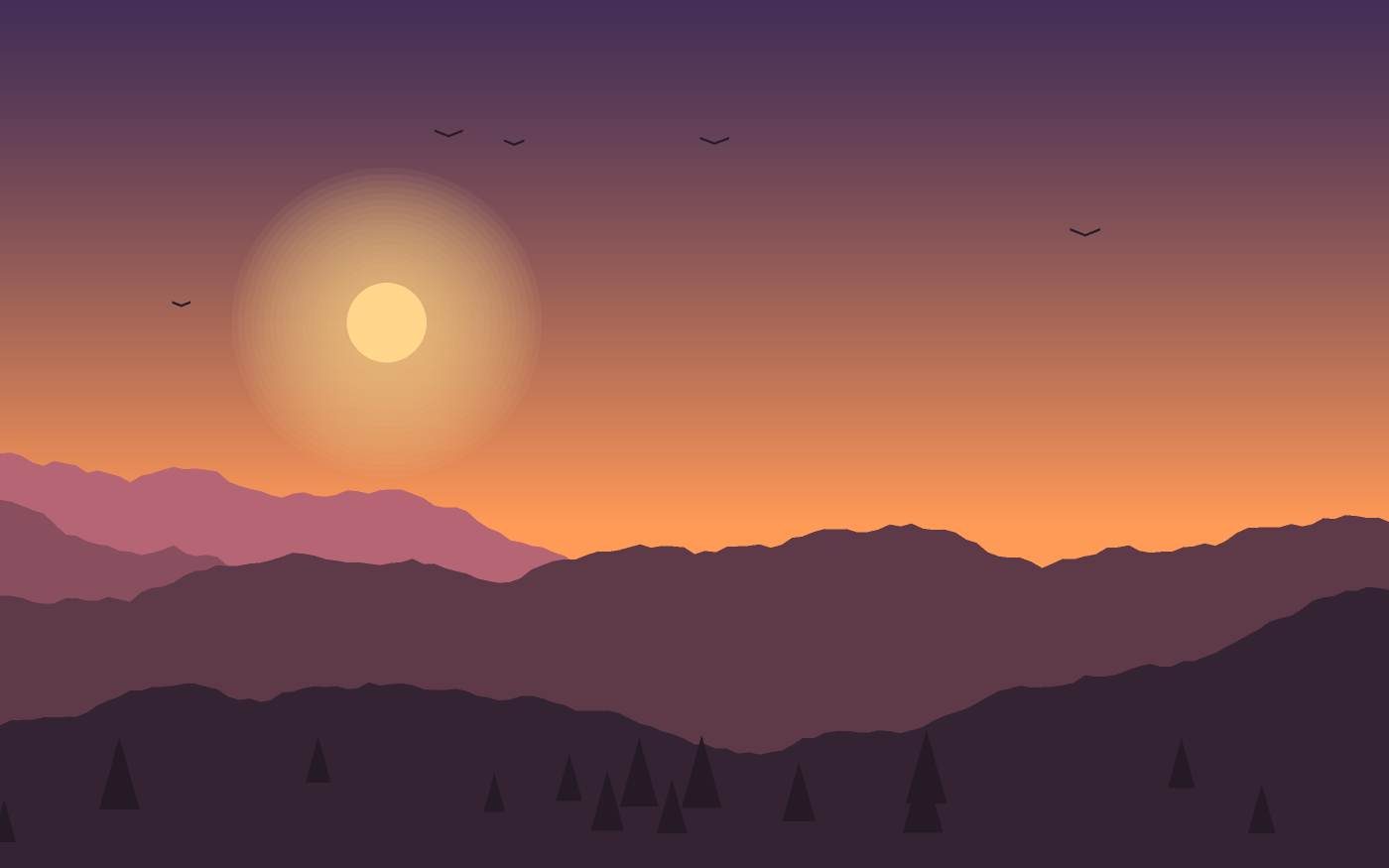 Landschaftsillustration