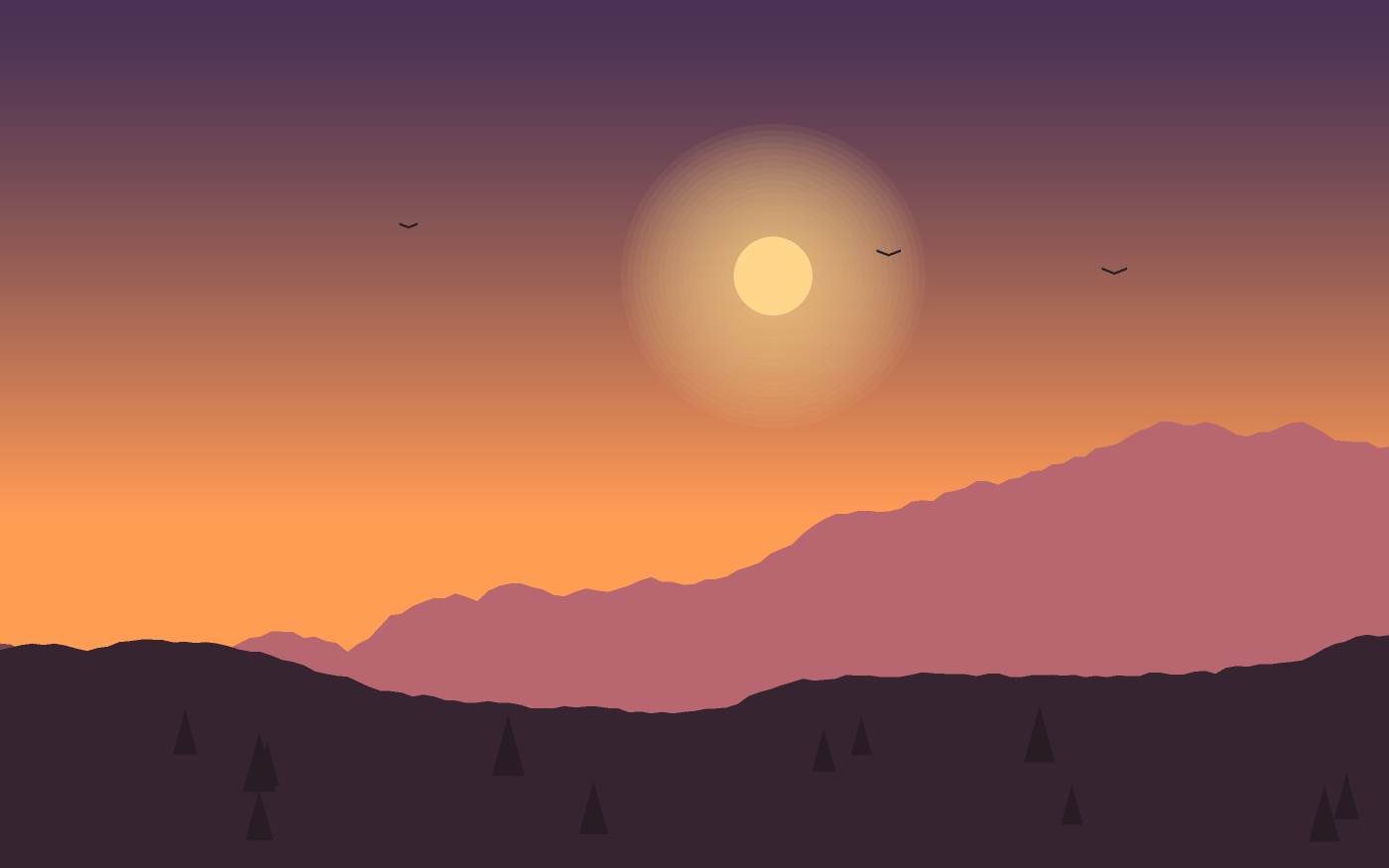 Ilustración de un paisaje