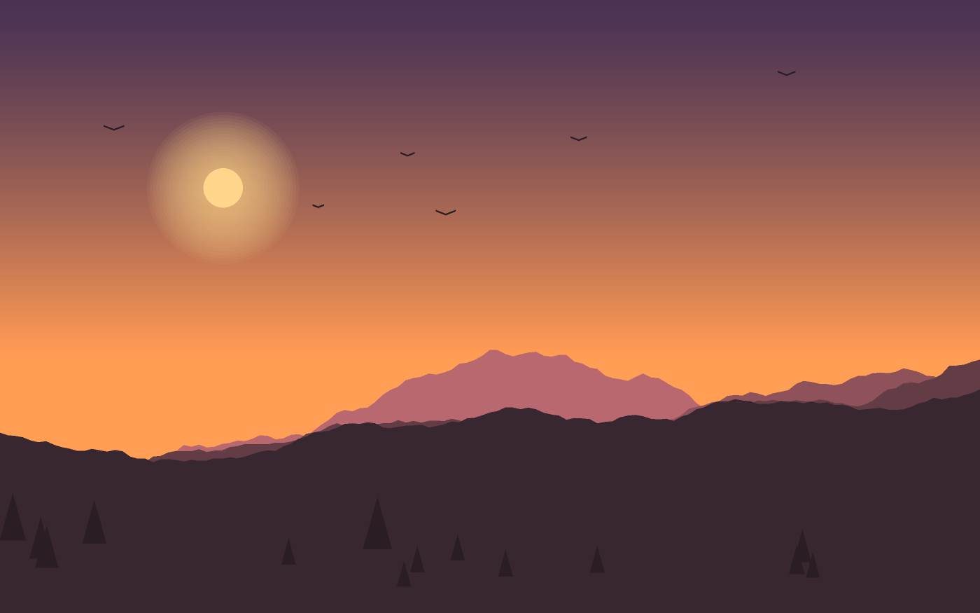 Ilustración de un paisaje