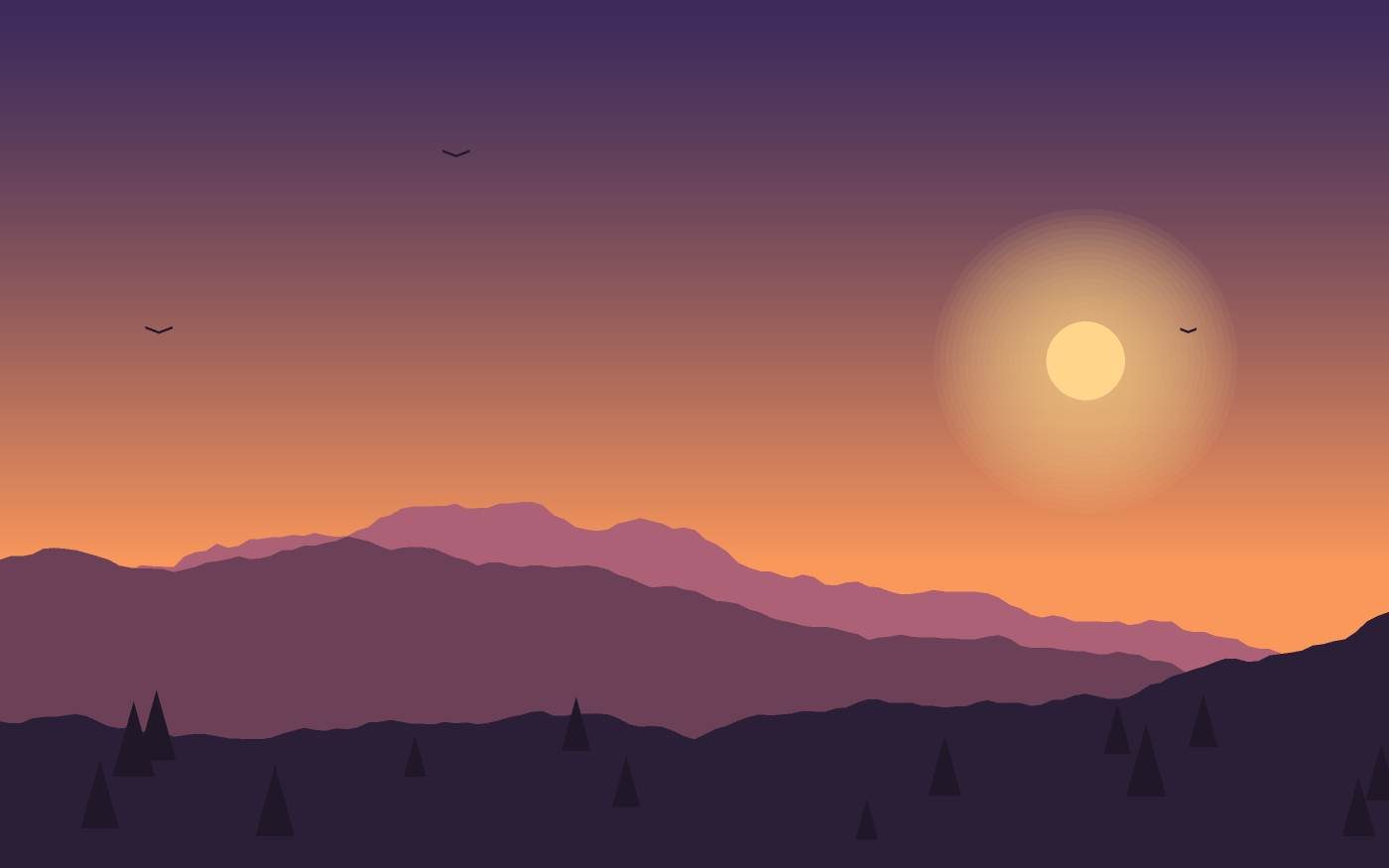 Ilustración de un paisaje