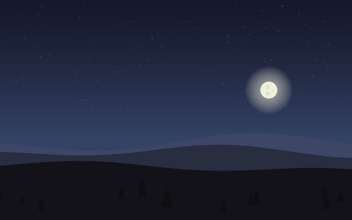 Ilustração de uma paisagem