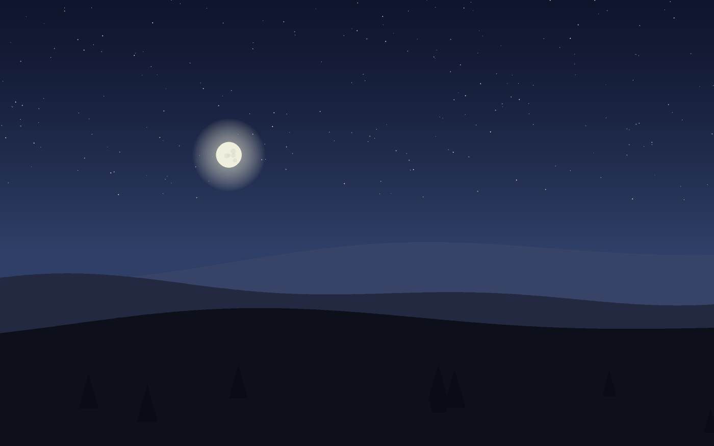 Ilustração de uma paisagem